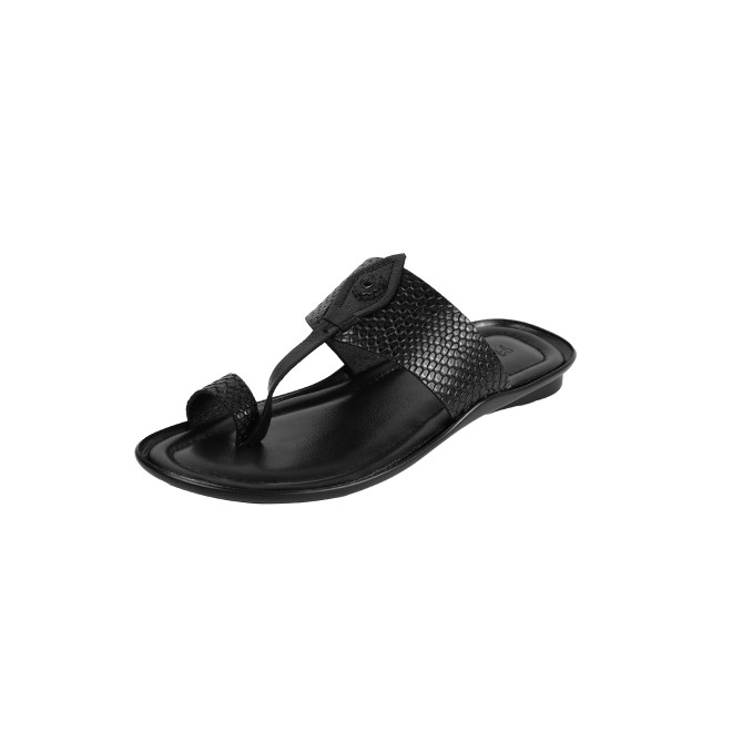 Mochi Men Black Ethnic Kolhapuris (SKU: 16-901267-11-39)