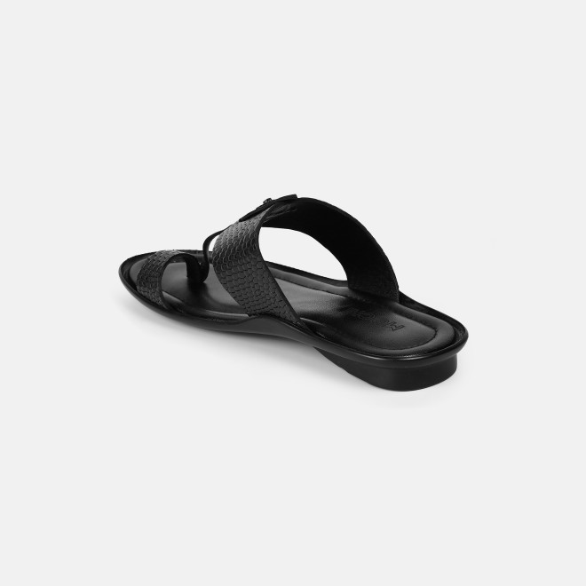 Mochi Men Black Ethnic Kolhapuris (SKU: 16-901267-11-39)