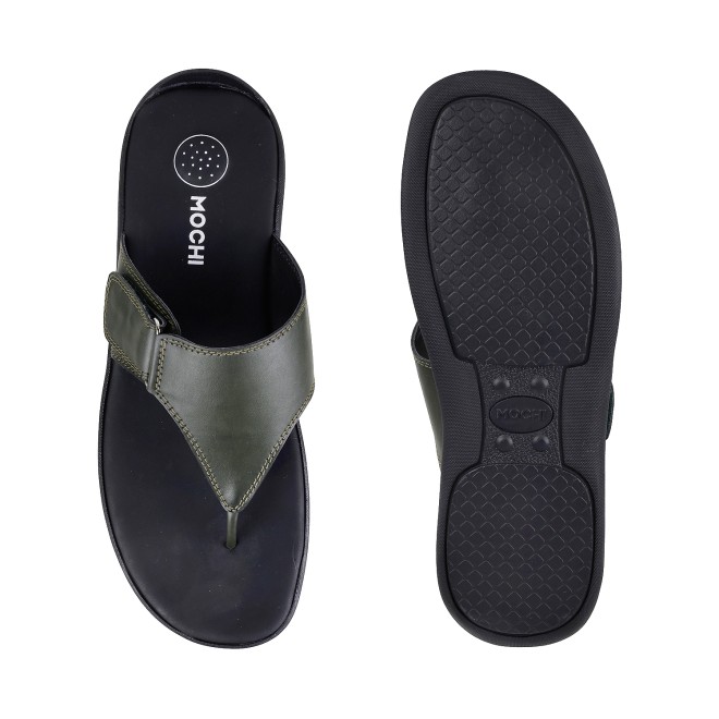 Mochi Men Olive Casual Thong (SKU: 16-906393-49-39)