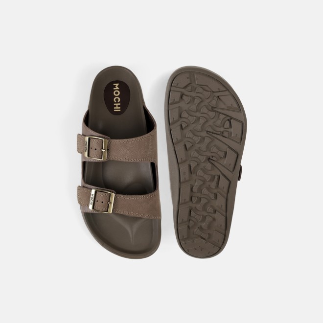 Mochi Men Camel Casual Slippers (SKU: 16-907-97-40)
