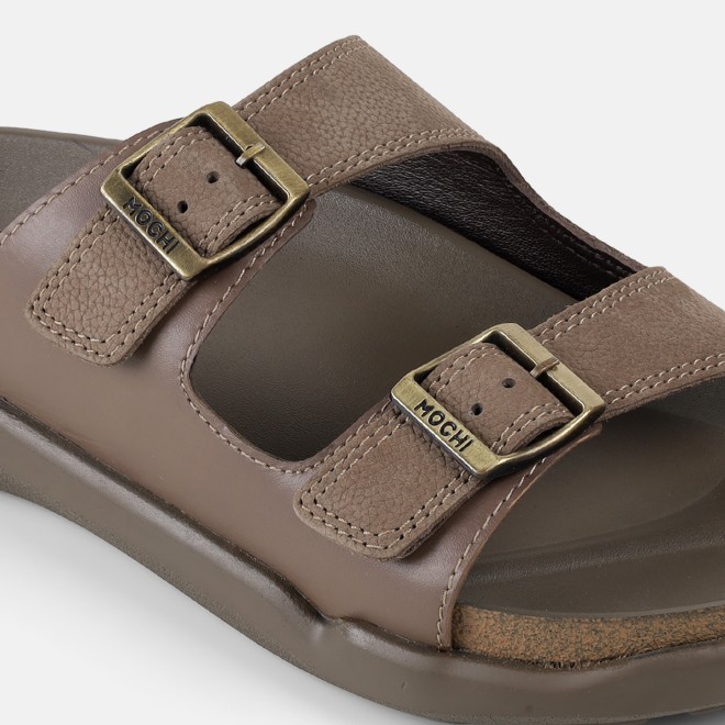 Mochi Men Camel Casual Slippers (SKU: 16-907-97-40)
