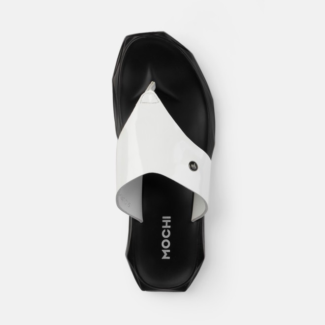 Mochi Men White Casual Slippers (SKU: 16-909837-16-40)