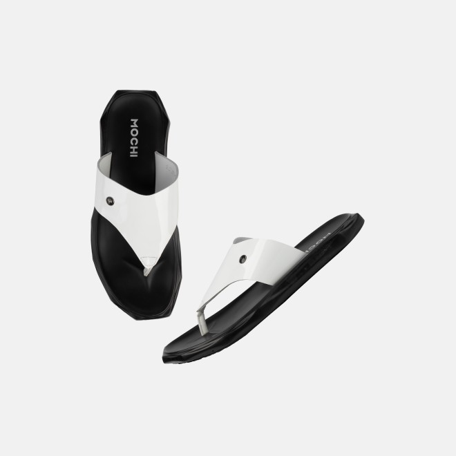 Mochi Men White Casual Slippers (SKU: 16-909837-16-40)