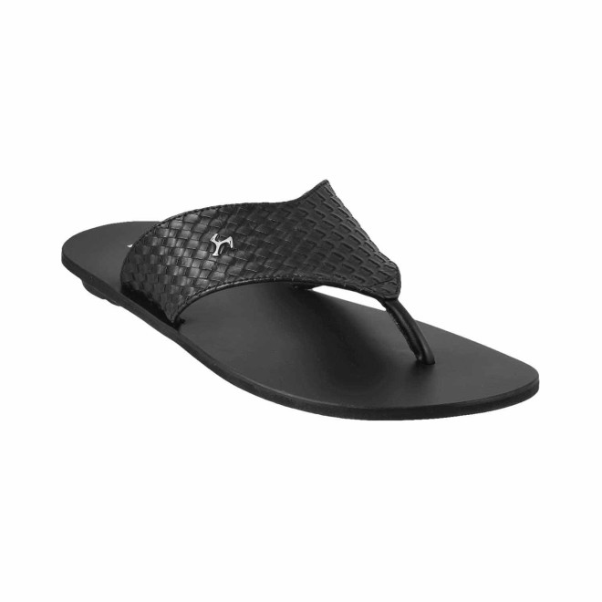 Mochi Men Black Casual Slippers (SKU: 16-9102-11-40)