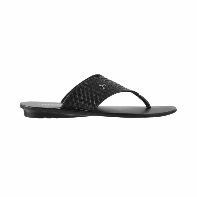 Mochi Men Black Casual Slippers (SKU: 16-9102-11-40)