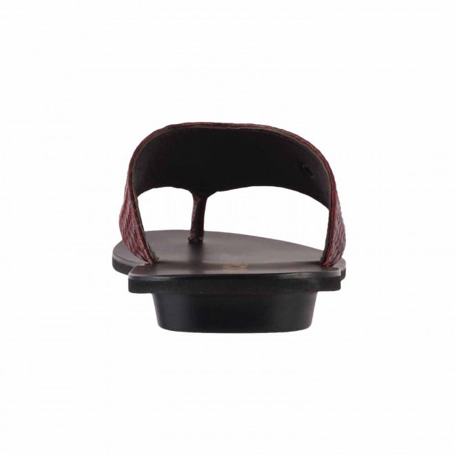 Mochi Men Maroon Casual Thong (SKU: 16-9102-44-40)