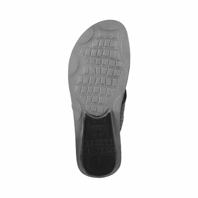 Mochi Men Black Casual Slippers (SKU: 16-9102-11-40)