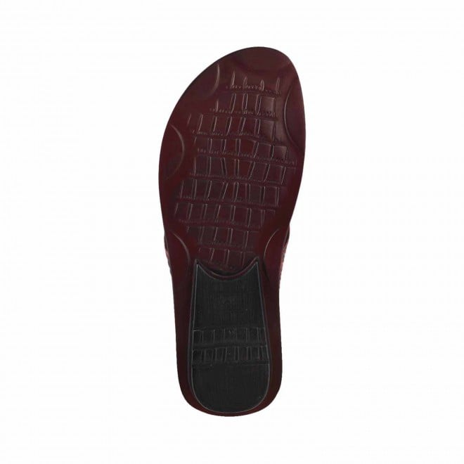 Mochi Men Maroon Casual Thong (SKU: 16-9102-44-40)