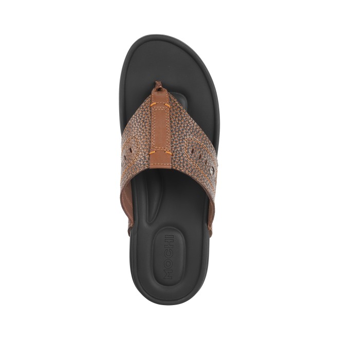 Mochi Men Tan Casual Slippers (SKU: 16-916-23-43)