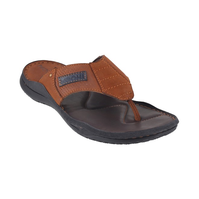 Mochi Men Tan Casual Slippers (SKU: 16-9195-23-40)