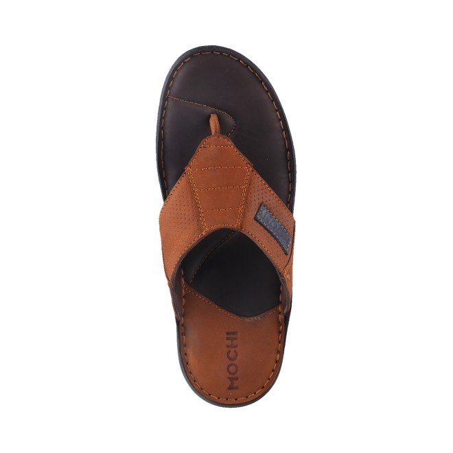 Mochi Men Tan Casual Slippers (SKU: 16-9195-23-40)