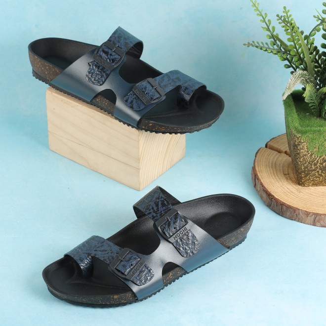 Mochi Men Blue Casual Slippers