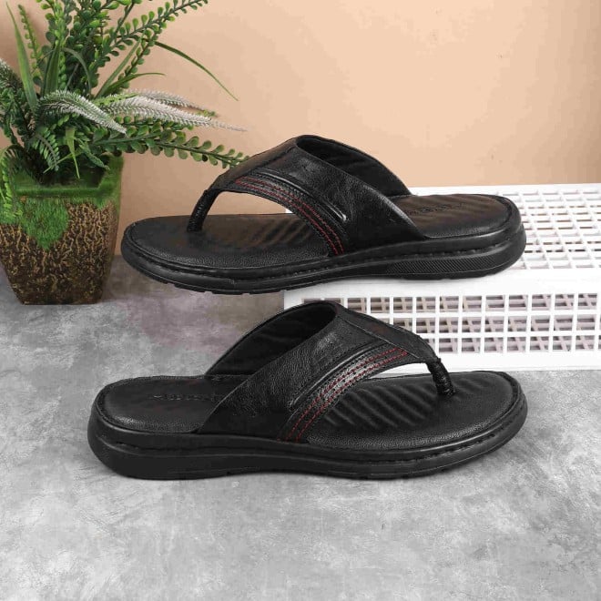 Mochi Men Black Casual Slippers (SKU: 16-943-11-40)