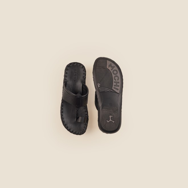Mochi Men Black Casual Sandals (SKU: 16-955-11-40)