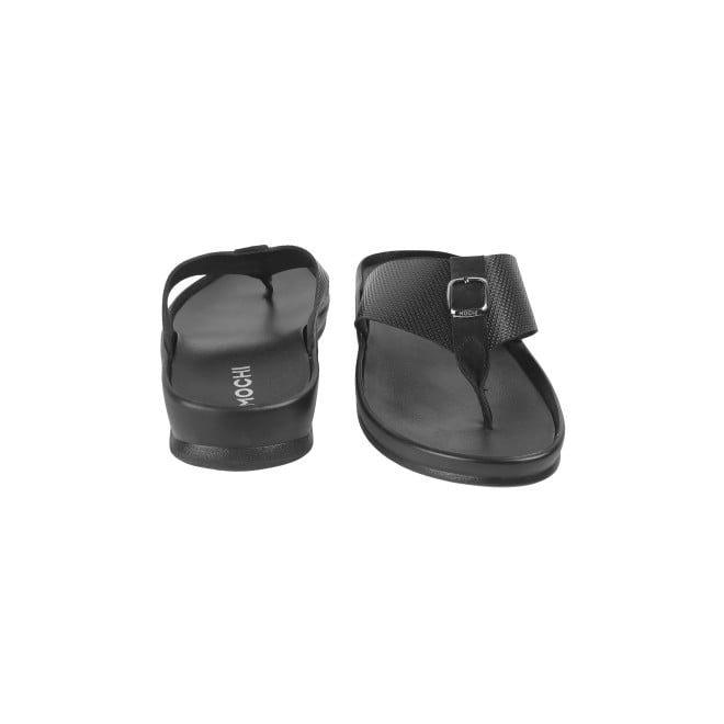 Mochi Men Black Casual Slippers & Flip Flops (SKU: 16-957-11-40)