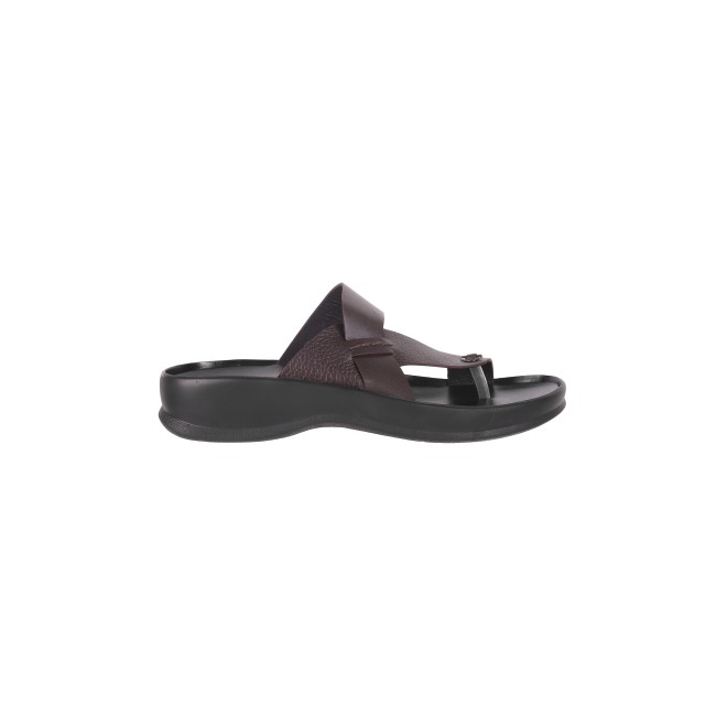Mochi Men Brown Casual Slippers (SKU: 16-958-12-45)