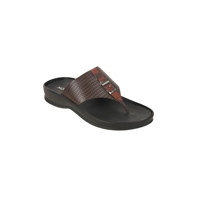 Mochi Men Brown Casual Slippers & Flip Flops (SKU: 16-964-12-41)