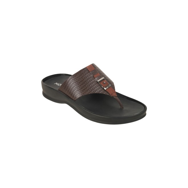 Mochi Men Brown Casual Slippers & Flip Flops (SKU: 16-964-12-42)