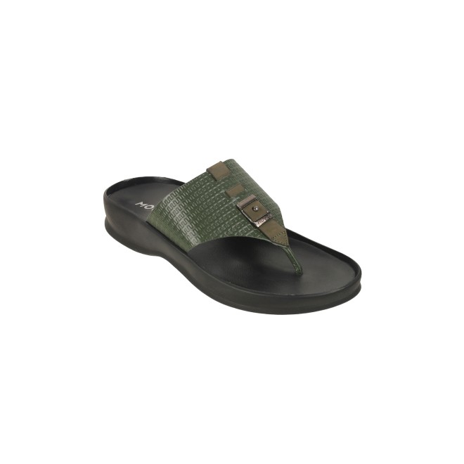 Mochi Men Green Casual Slippers & Flip Flops (SKU: 16-964-21-41)