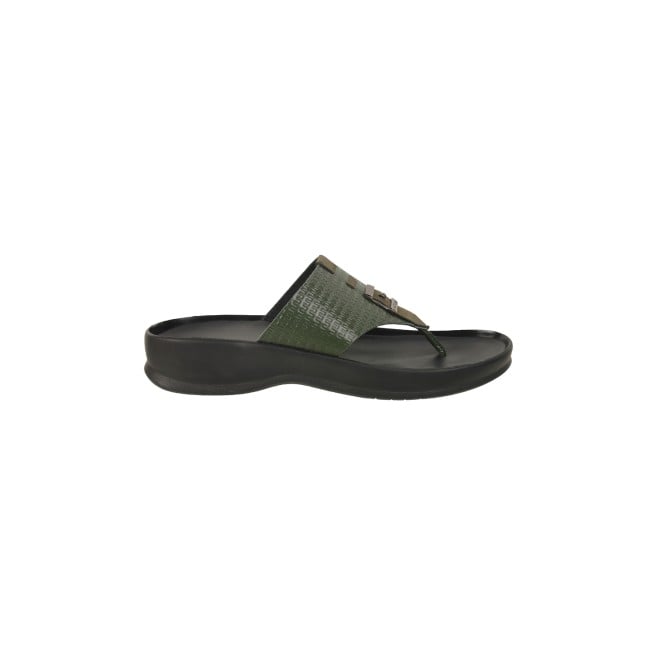 Mochi Men Green Casual Slippers & Flip Flops (SKU: 16-964-21-41)