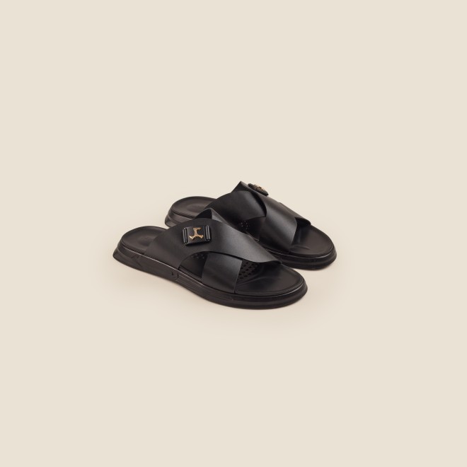 Mochi Men Black Casual Slip-Ons (SKU: 16-969-11-40)