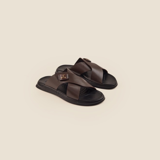 Mochi Men Brown Casual Slip-Ons (SKU: 16-969-12-41)
