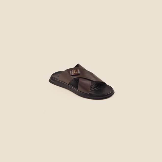 Mochi Men Brown Casual Slip-Ons (SKU: 16-969-12-41)