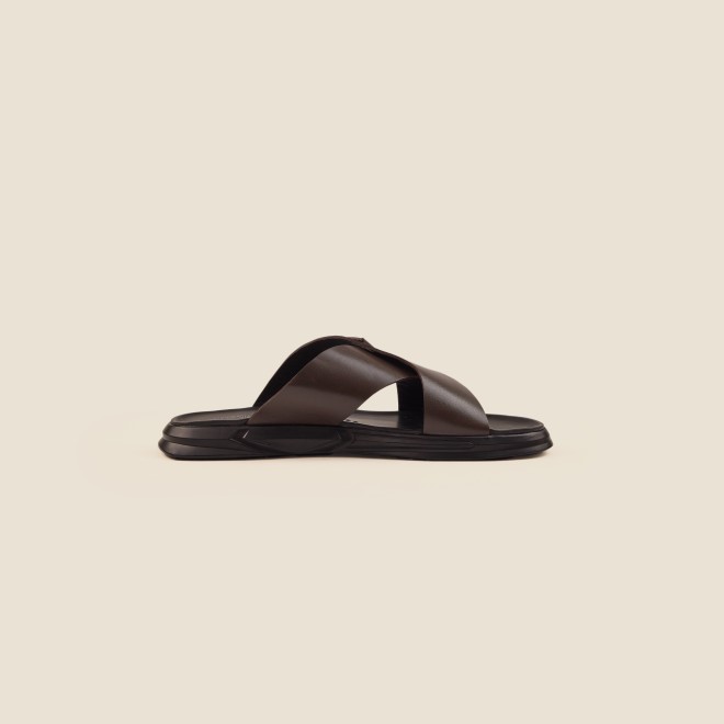 Mochi Men Brown Casual Slip-Ons (SKU: 16-969-12-41)