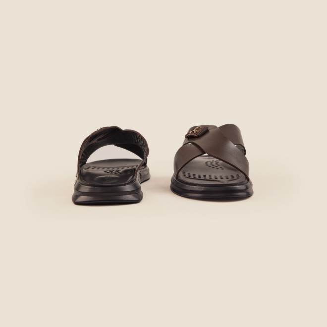Mochi Men Brown Casual Slip-Ons (SKU: 16-969-12-41)