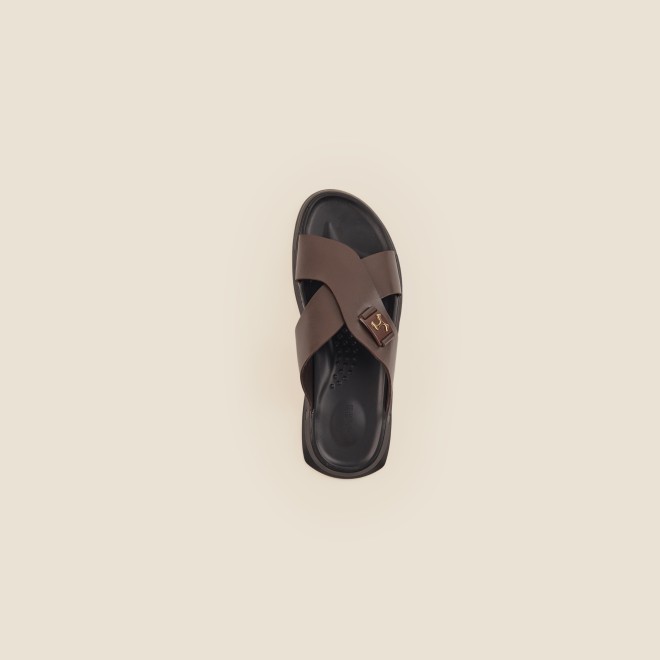Mochi Men Brown Casual Slip-Ons (SKU: 16-969-12-41)