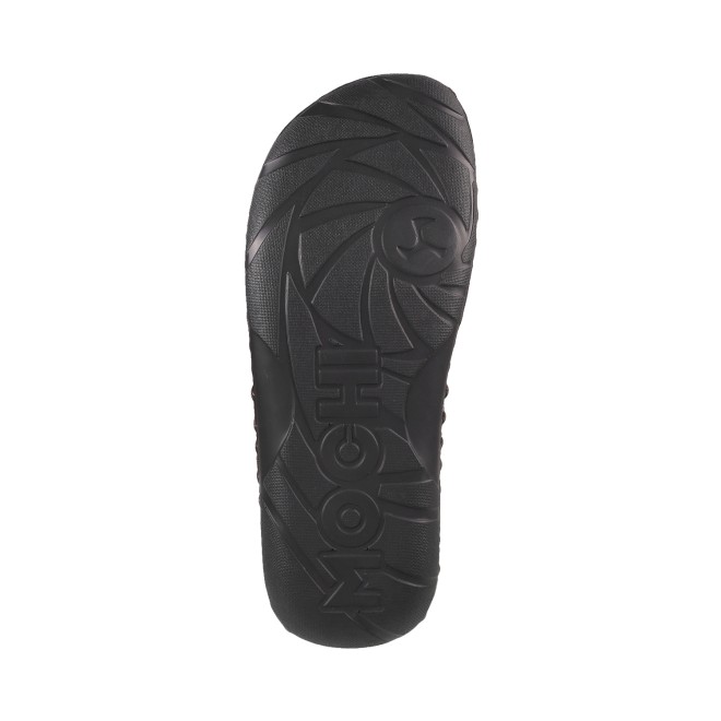 Mochi Men Brown Ethnic Slippers (SKU: 16-9779-12-40)