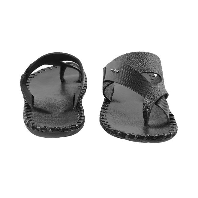 Mochi Men Black Ethnic Chappals (SKU: 16-9779L-11-46)