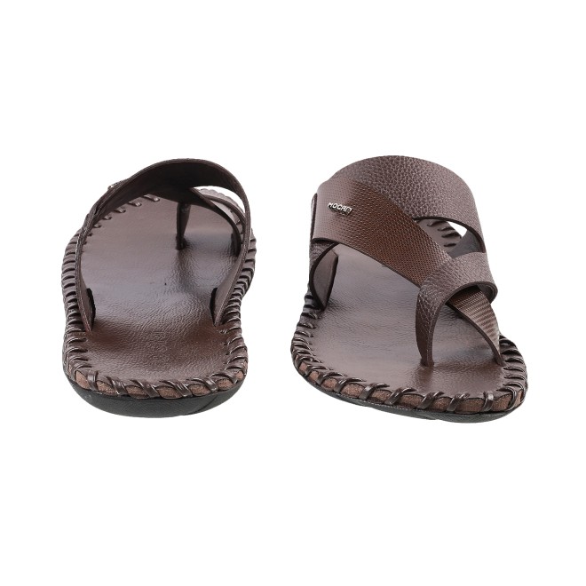 Mochi Men Brown Ethnic Chappals (SKU: 16-9779L-12-46)