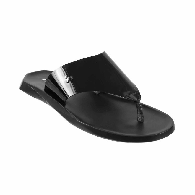 Mochi Men Black Casual Slippers (SKU: 16-9837-11-40)