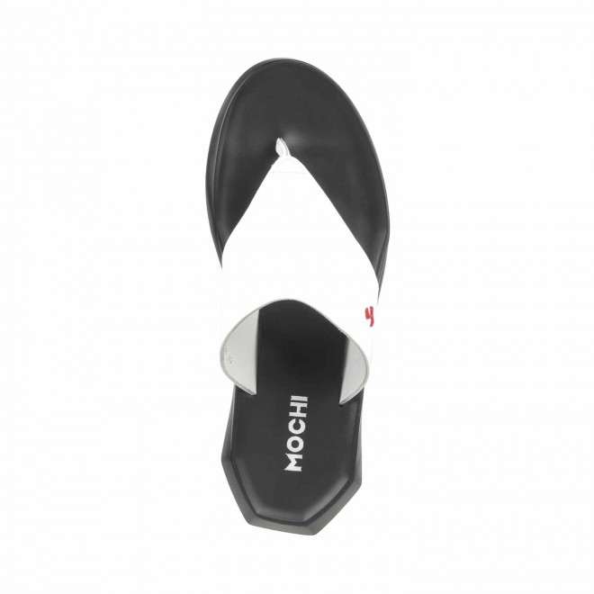 Mochi Men White Casual Slippers (SKU: 16-9837-16-41)