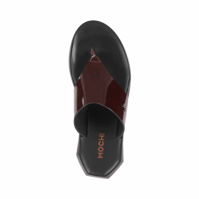 Mochi Men Maroon Casual Slippers (SKU: 16-9837-44-40) Mochi Men Maroon Casual Slippers (SKU: 16-9837-44-40)