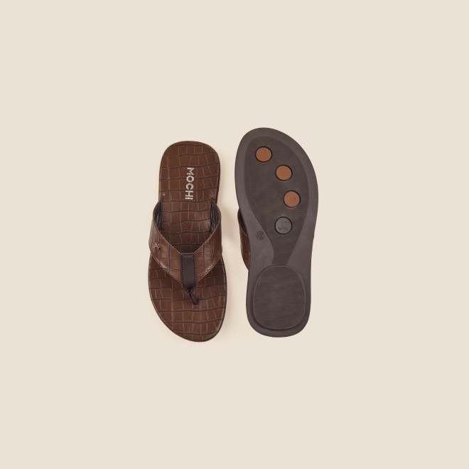 Mochi Men Brown Casual Slippers (SKU: 16-999-12-42) Mochi Men Brown Casual Slippers (SKU: 16-999-12-42)