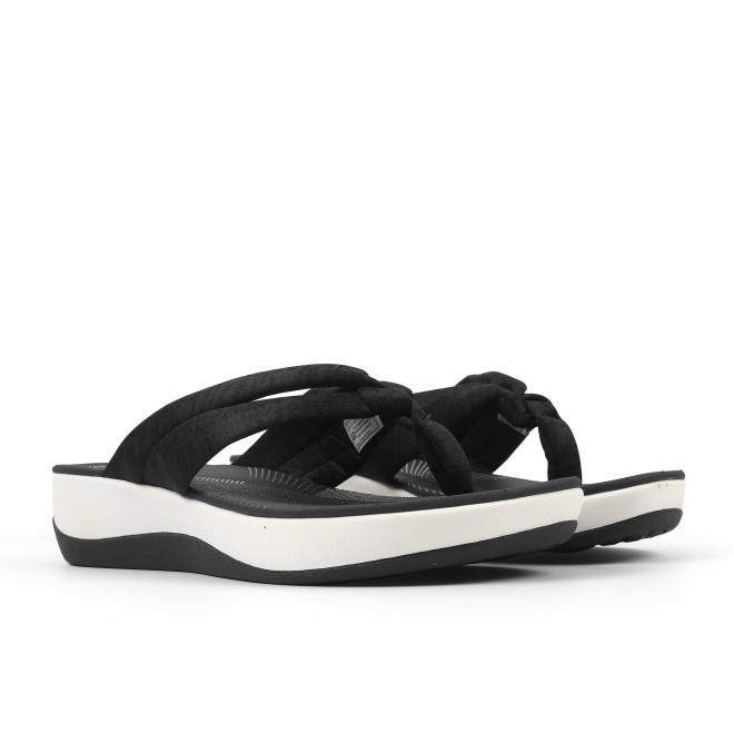 Clarks Women White-blue Casual Slippers (SKU: 161-1612-56-4)