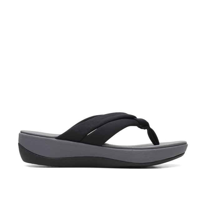 Clarks Women Black-grey Casual Slippers