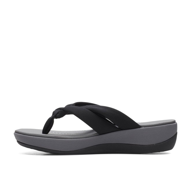 Clarks Women Black-grey Casual Slippers (SKU: 161-1612-94-5)