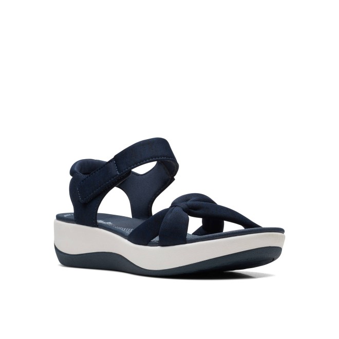 Clarks Women White-blue Casual Sandals (SKU: 161-1613-56-3)