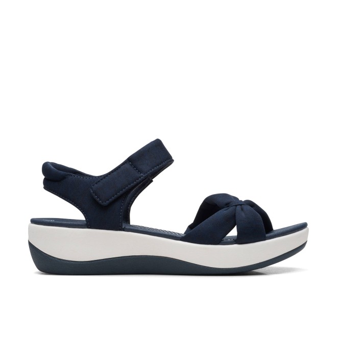 Clarks Women White-blue Casual Sandals