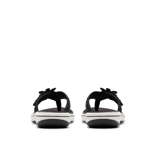 Clarks Women White-black Casual Slippers (SKU: 161-1617-69-3)