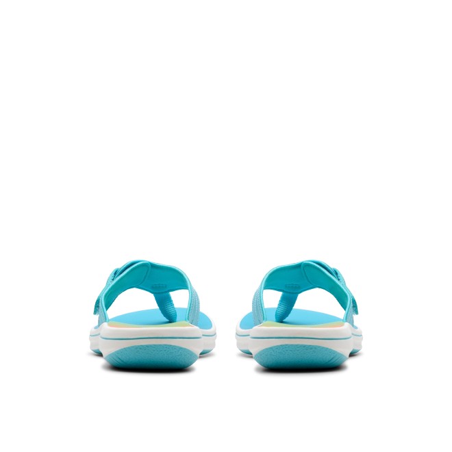 Clarks Women Light-blue Casual Slippers (SKU: 161-1618-32-4)
