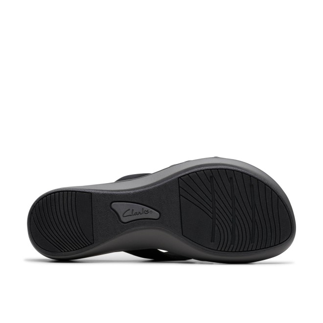 Clarks Women Black-grey Casual Slippers (SKU: 161-1619-94-3)