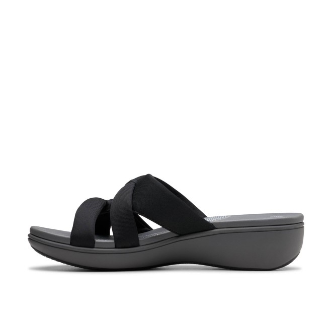 Clarks Women Black-grey Casual Slippers (SKU: 161-1619-94-3)