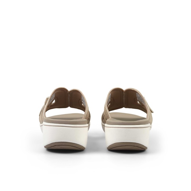 Clarks Women Beige-suede Casual Slippers (SKU: 161-1620-37-4)