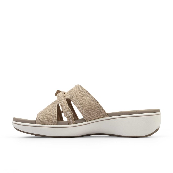 Clarks Women Beige-suede Casual Slippers (SKU: 161-1620-37-4)