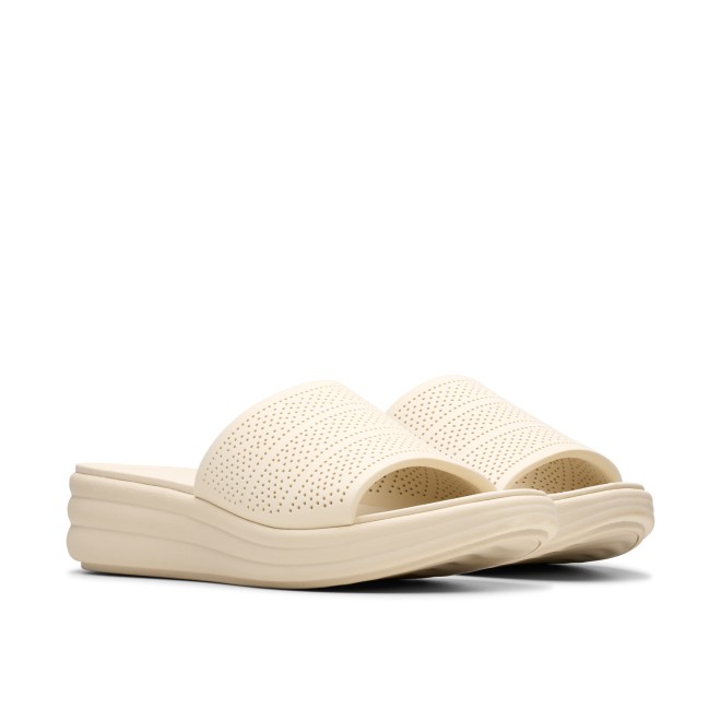 Clarks Women Off-white Casual Slip Ons (SKU: 161-1626-66-3)