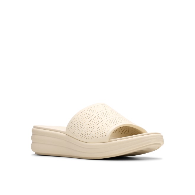 Clarks Women Off-white Casual Slip Ons (SKU: 161-1626-66-3)